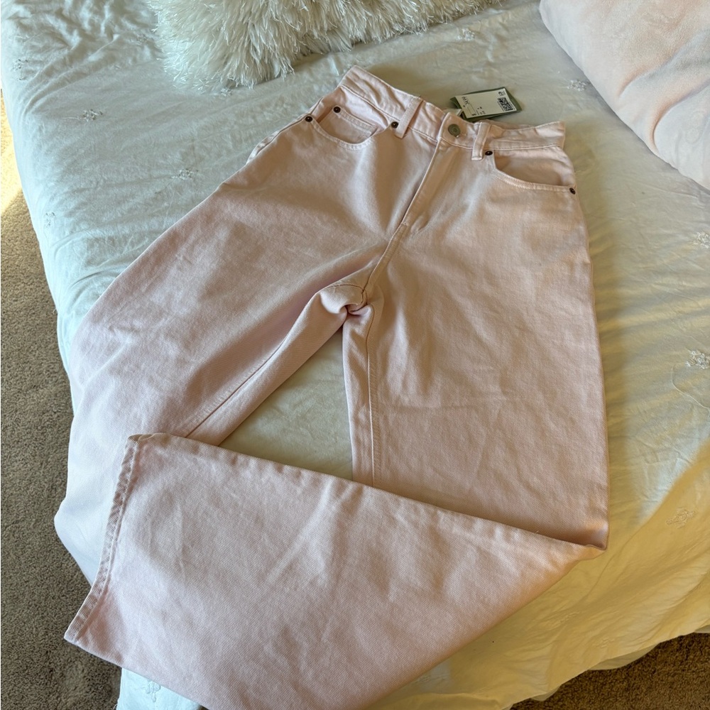 NWT Straight Leg Pink Jeans